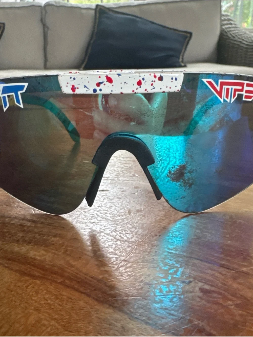 Pit Viper The Merika Original 2.0 HDPV Polarized Blue Sunglasses Sports Case